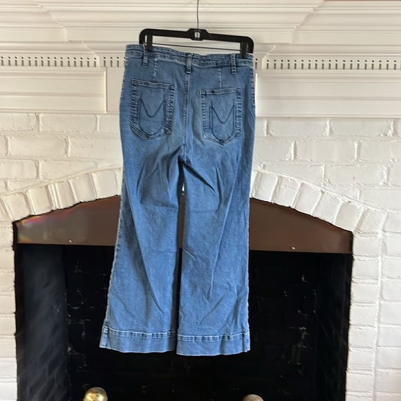 Mumu Blue wide leg crop jeans sz 31 - Picture 4 of 4